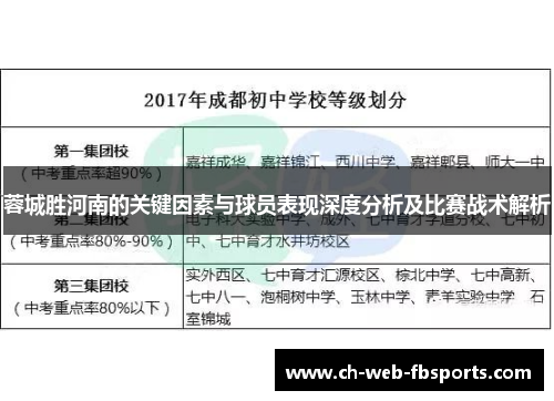蓉城胜河南的关键因素与球员表现深度分析及比赛战术解析 蓉城胜河南的关键因素与球员表现深度分析及比赛战术解析